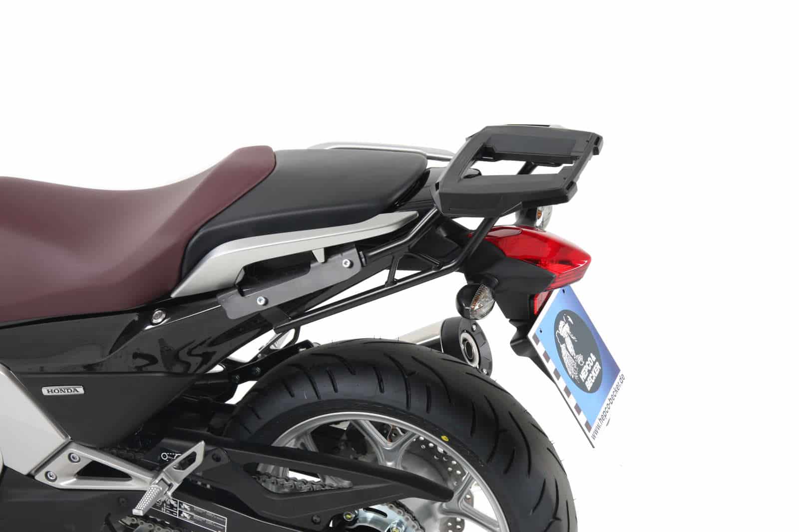 Alurack top case carrier black for Honda NC 700 Integra (12-13) Hepco & Becker