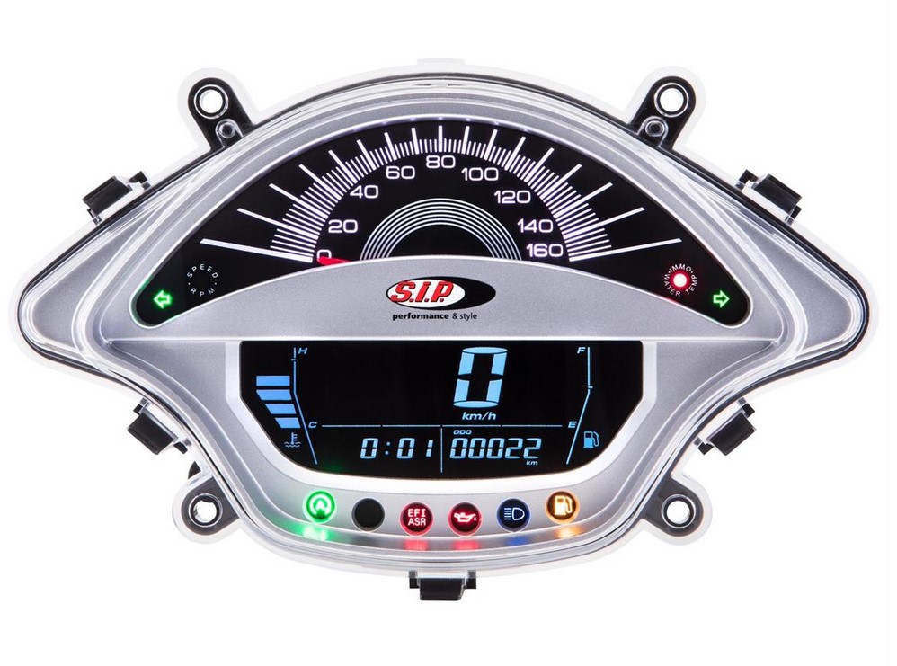 Tachometer/Speedometer for Vespa GTS/GTS Super 300cc FL ('14-), silver