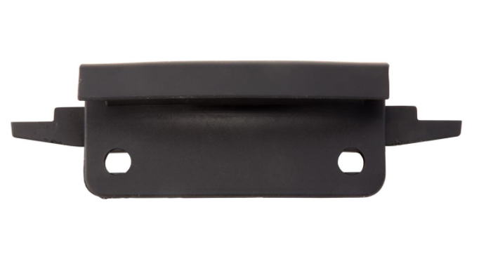 Connector mono slot tube leg shield black matt for Vespa Primavera/Sprint 50-150ccm