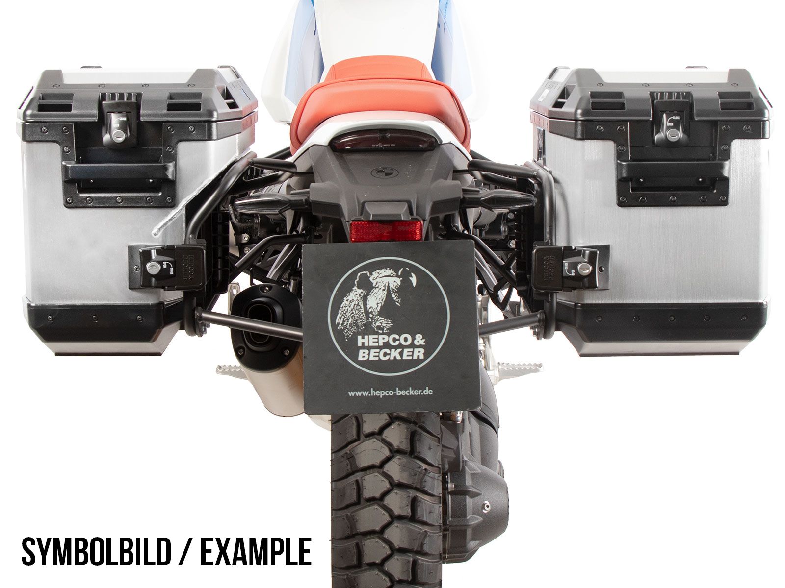 Case carrier set Cutout carrier incl. case set Xplorer Cutout black for BMW R 12 G/S (25-)