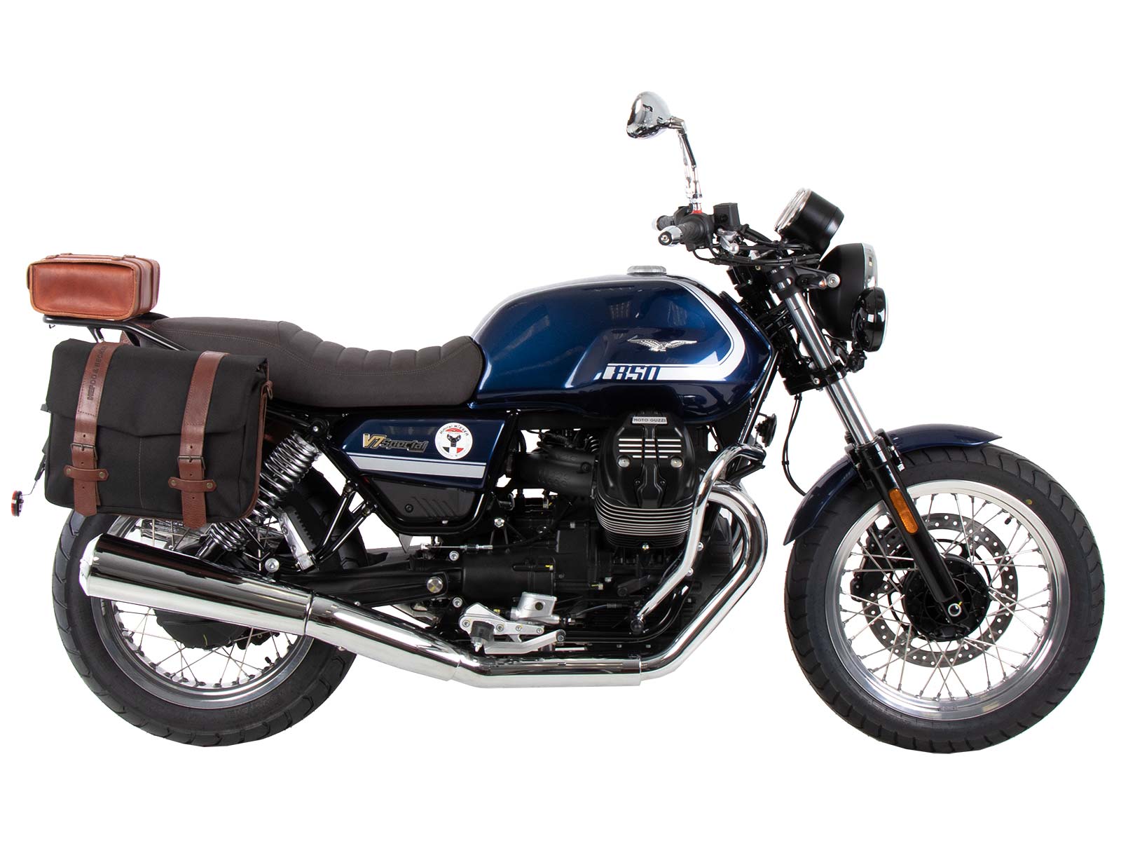 C-Bow side carrier black for Moto Guzzi V7 850 Special/Stone/Centenario (21-24) Hepco & Becker