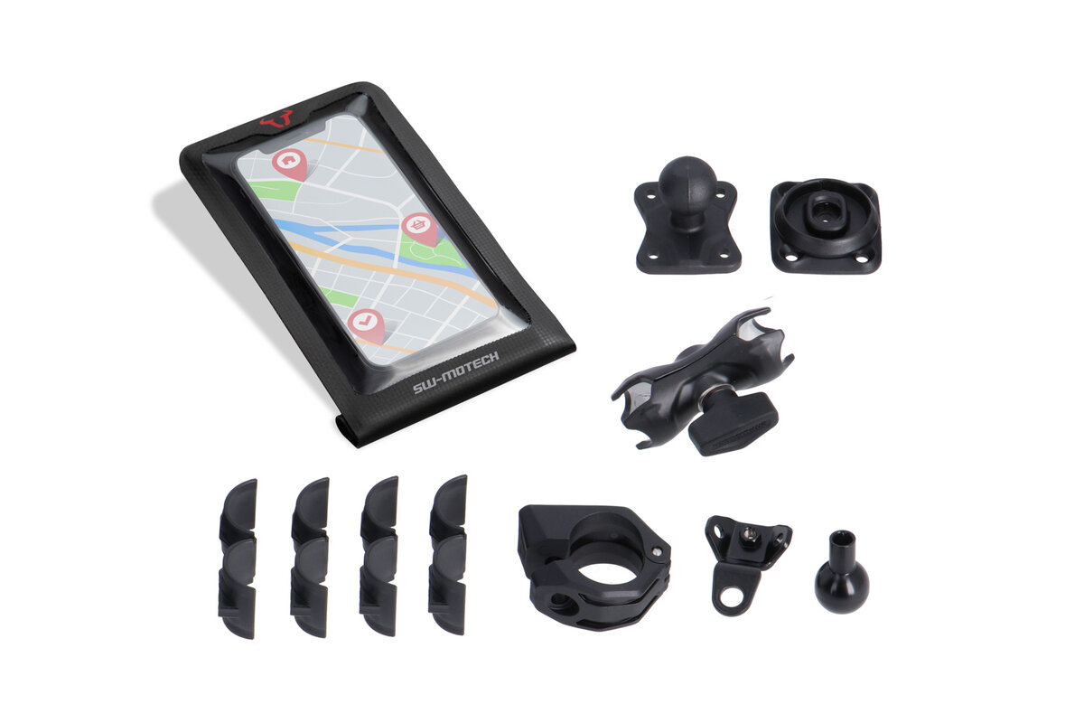 Navi mount kit T-Lock with smartphone Drybag for Aprilia RSV 4 Tuono 1100 (21-) - SW Motech-Copy