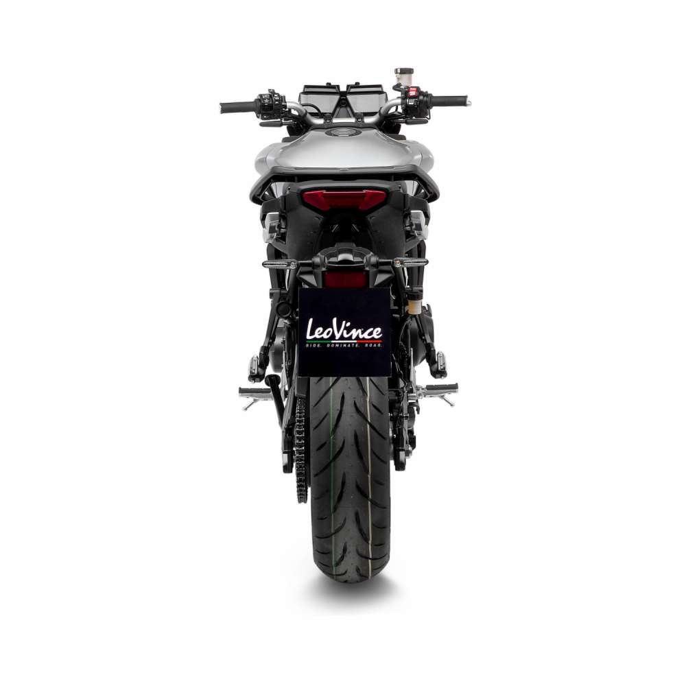 LeoVince complete system LV Race for Yamaha Tracer 9 /GT, stainless steel black, Euro5, ABE
