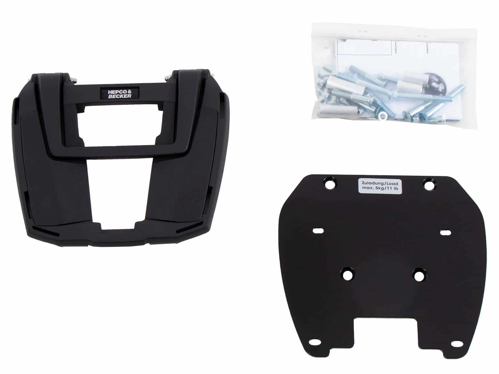 Easyrack top case carrier black for BMW F 800 GS (08-18) Hepco & Becker