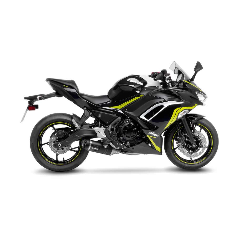 LeoVince complete system LV One Evo for Kawasaki Ninja /Versys /Z 650 , black, E-approval