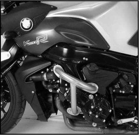 Engine guard black for BMW K 1200 R (05-08)/Sport (07-08)/K 1300 R (09-16) Hepco & Becker