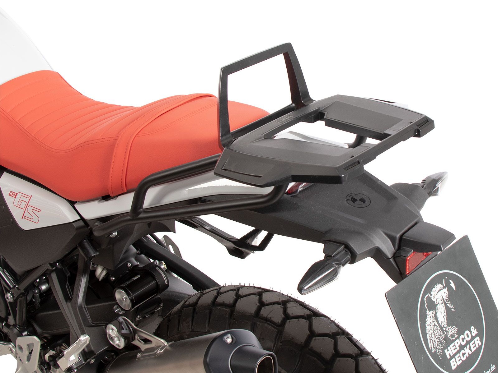 Alurack top case carrier black for BMW R 1250 RS (19-) Hepco & Becker