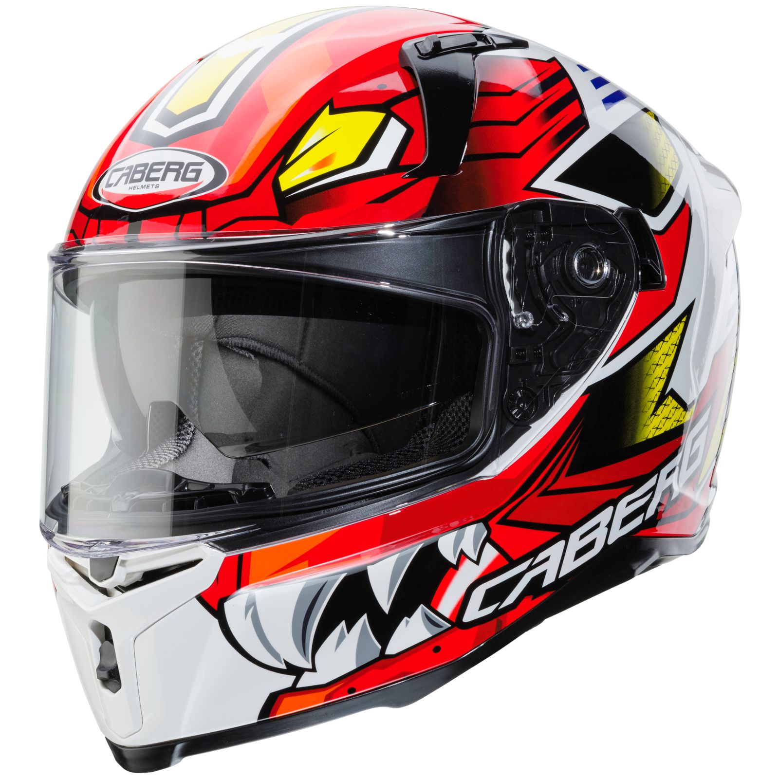 Caberg Helmet Avalon Giga, white / red-yellow