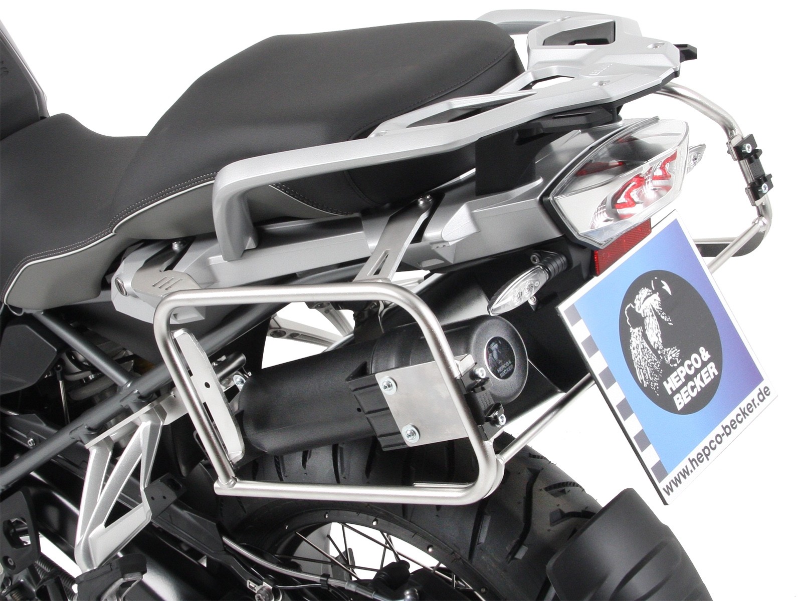 Tool box black for side case carrier cutout for BMW R 1250 GS (19-23) Hepco & Becker