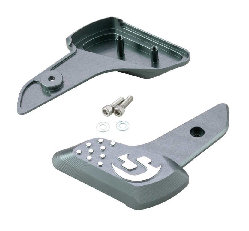 Footrests right and left for Vespa Primavera /Sprint 50-150ccm 2T/4T AC, gray dull