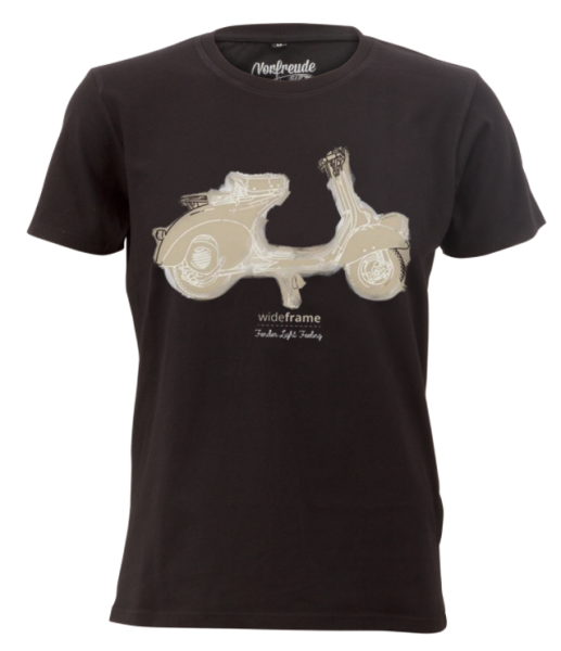 T-shirt "Faro Basso Fender Light Feeling", men black stone washed