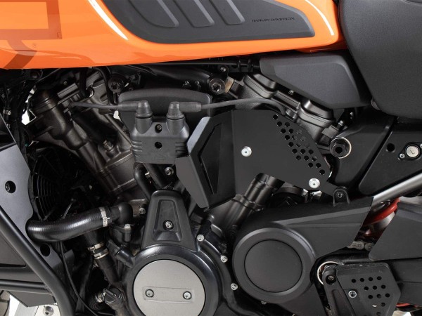 Heat protection plate stainless steel black for Harley Davidson Pan America (21-) Hepco & Becker