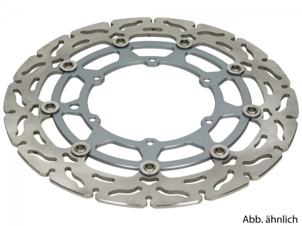TRW Rear brake disc, floating, Ø 300 mm, MSW277RAC