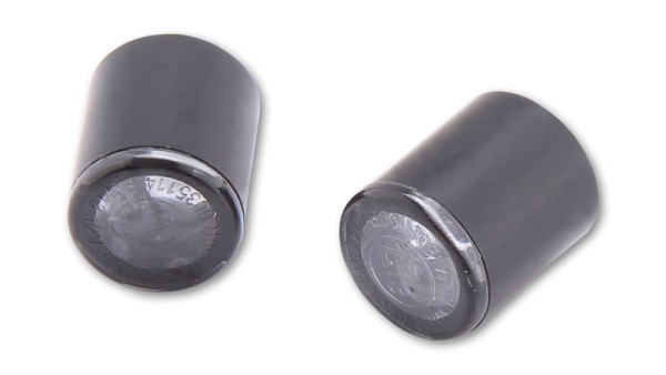 HIGHSIDER Pro Proton LED blinker module housing black / lens smoke gray (pair), front & rear