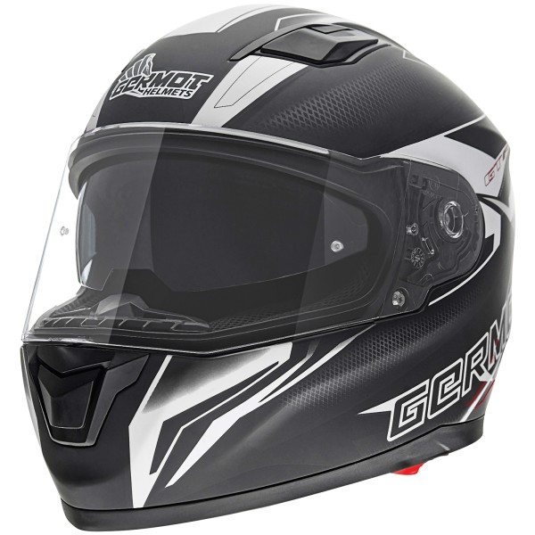 Germot full-face helmet GM 330, matte black / white