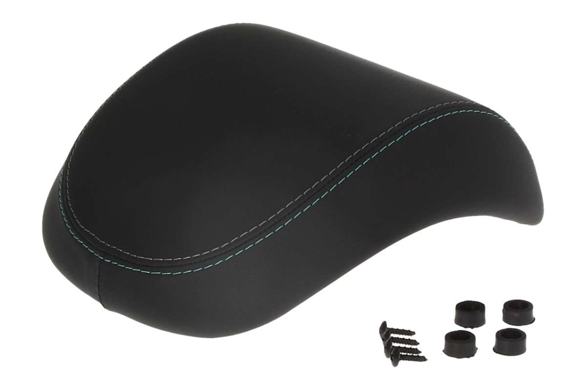 Original Vespa topcase backrest for Primavera - black with green