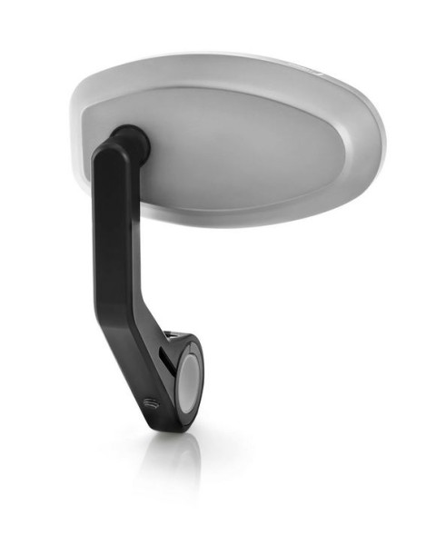 Handlebar end mirror RIZOMA "REVERSE RETRO" left or right for Vespa, silver anodized