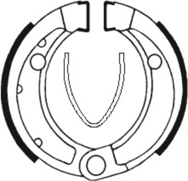 Tecnium ATV Organic brake shoes - BA048