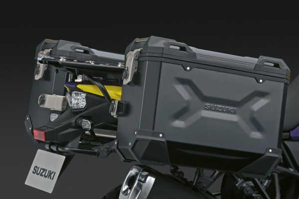 Aluminum side case set (black) for Suzuki V-Strom 800DE 2023- Original Accessories