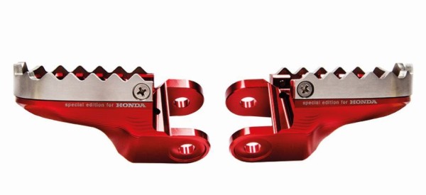 Rizoma footrest set red for driver for Honda CRF1000L Africa Twin (Bj.18-) Original Honda