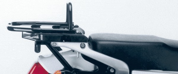 Tubular luggage rack top case carrier black for Honda NX 650 Dominator (95-02) Hepco & Becker