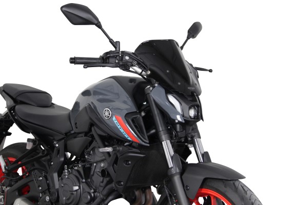 Racing windshield MRA "NRN" black for Yamaha MT-07 (21-24)