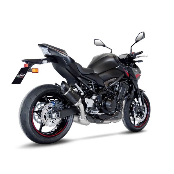 LeoVince exhaust system LV Pro for Kawasaki Z 900, carbon, slip on, E-certificate