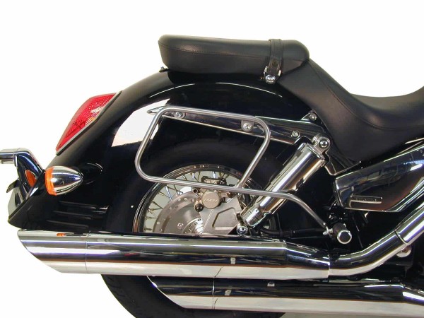 Tubular leather bag holder chrome for Honda VTX 1300 (03-07) Hepco & Becker