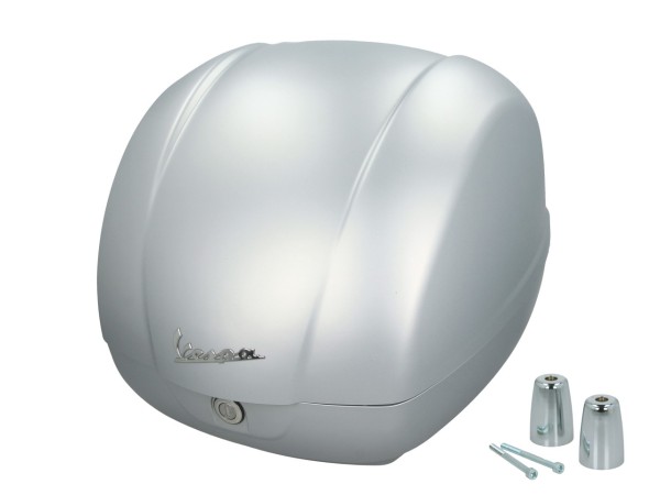 Genuine 36L Light Gray G23 Top Case for Vespa GTS 125/310 and GTV 310