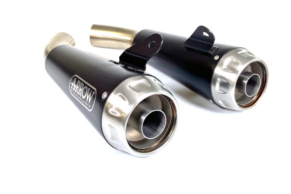 ARROW Auspuff DARK PRO-RACE für Ducati Scrambler 1100 2018-2020, Edelstahl
