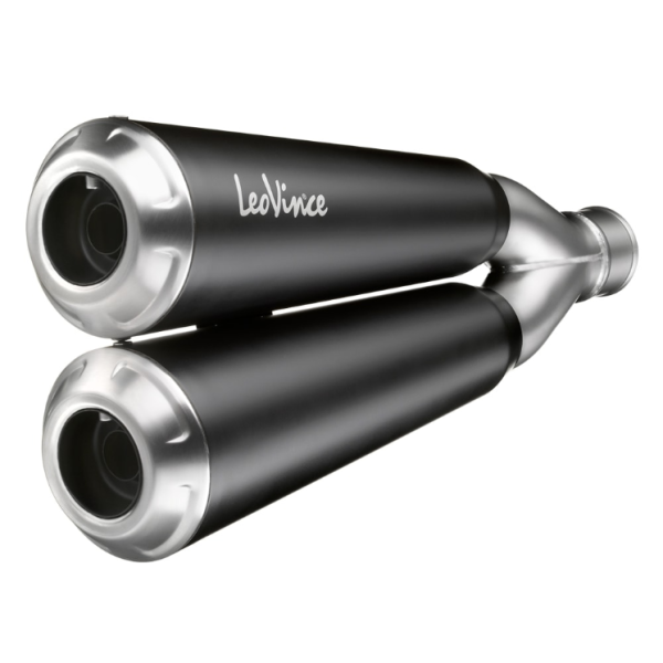 LeoVince exhaust system GP Duals, stainless steel for BMW R NINE T (Bj.14-16)
