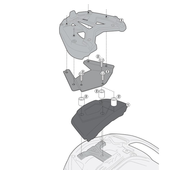 Givi cover for passenger backrest Suzuki Burgman AN 650 2013