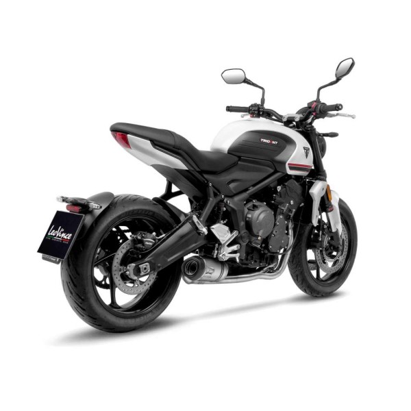 LeoVince complete system LV One Evo for Triumph Trident 660, stainless steel silver, E-approval