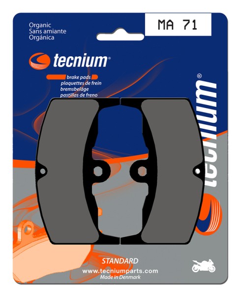 Tecnium Street Organic Brake Pads - MA71