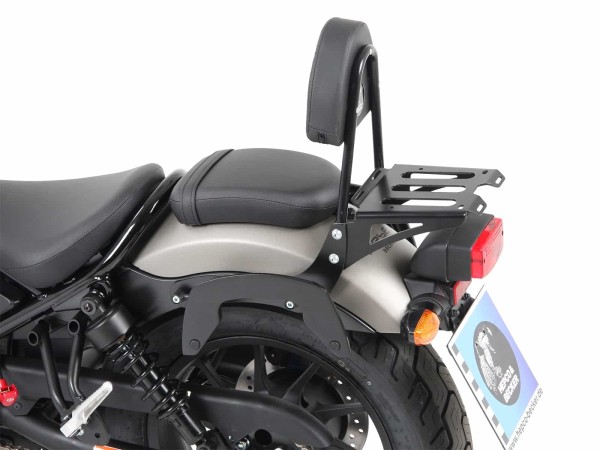 Sissybar with luggage rack black for Honda CMX 500 Rebel (17-) Hepco & Becker