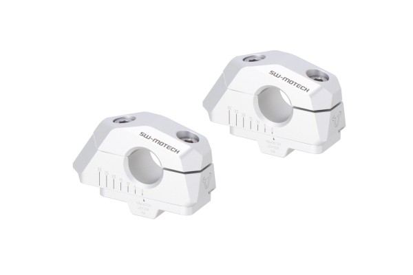 SW-Motech Handlebar relocation variable, silver for Ø 22 mm handlebar, H=25 mm for Yamaha XSR 700 /XTribute
