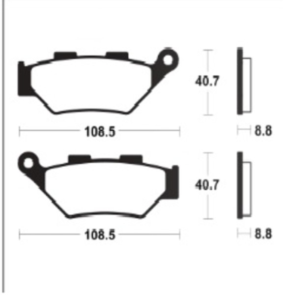 Tecnium brake pad sintered metal - MF483