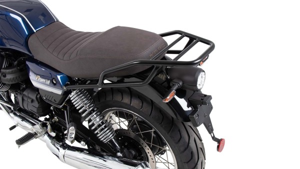 Tubular luggage rack black for Moto Guzzi V7 850 Special/Stone/Centenario (21-24)