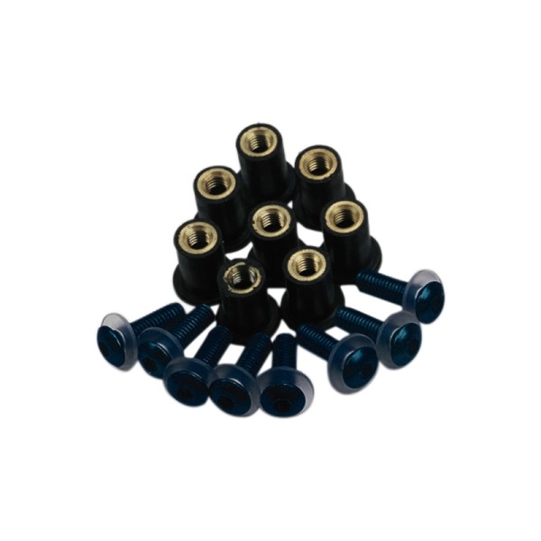 ALUMINUM SCREW SET, BLACK