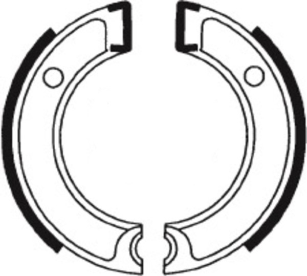 Tecnium Scooter/Off-Road Organic Brake Shoes - BA112