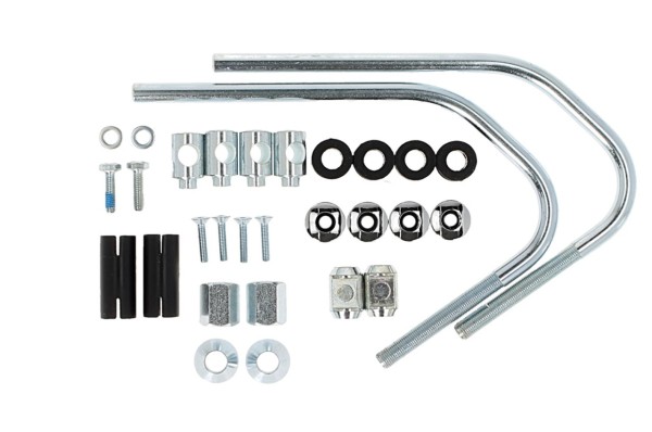 Original chrome bracket for Vespa Sprint S Elettrica 45 windshield