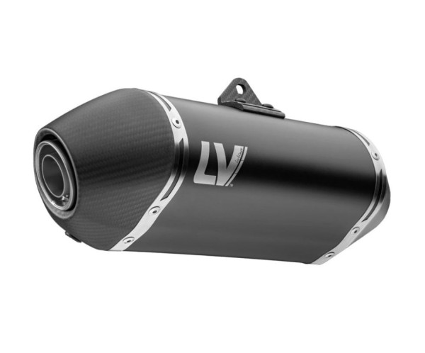 LeoVince LV-14 Black Edition Slip-On Stainless Steel Muffler, Black, for CF Moto / Husqvarna / KTM