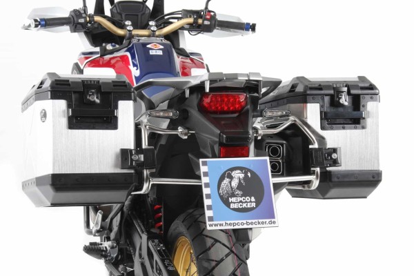Xplorer cutout case black + cutout carrier for Honda CRF 1000 Africa Twin (16-17) Hepco & Becker