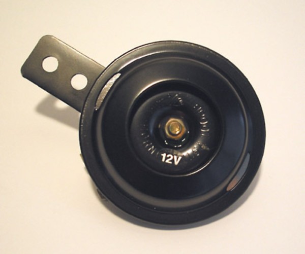 HIGHSIDER smart horn black 12V, 70 mm diameter, 100 dB, E-approved