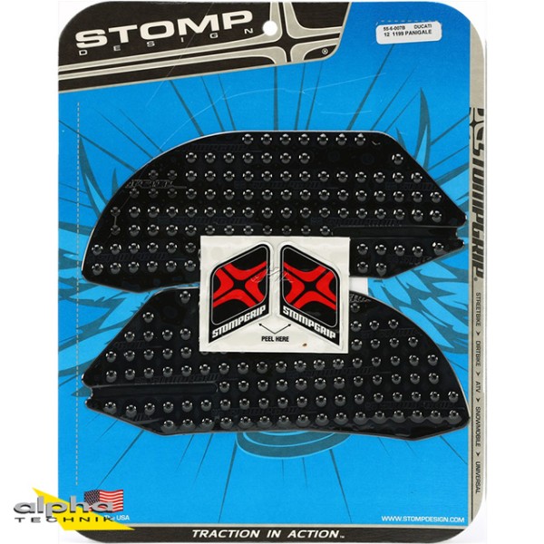 Stompgrip schwarz, Volcano, für Ducati 899/959/1199/1299 Panigale/Panigale V2