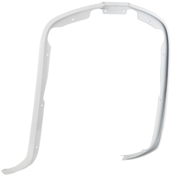 Mono slot tube leg shield white for Vespa Primavera/Sprint 50-150ccm