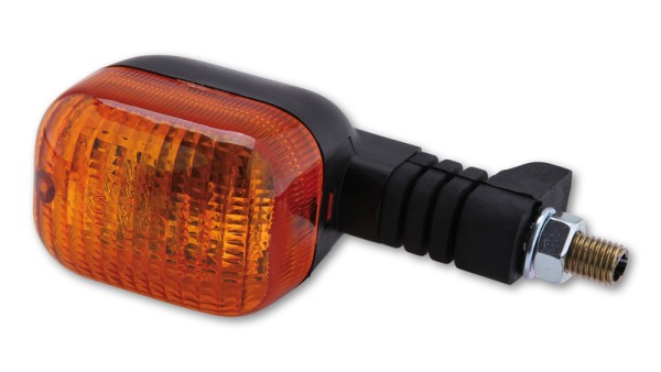 HIGHSIDER Smart Duc-style bulb blinker housing black / lens orange (piece), front right & H