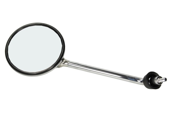Mirror, left, chrome, with right-hand thread