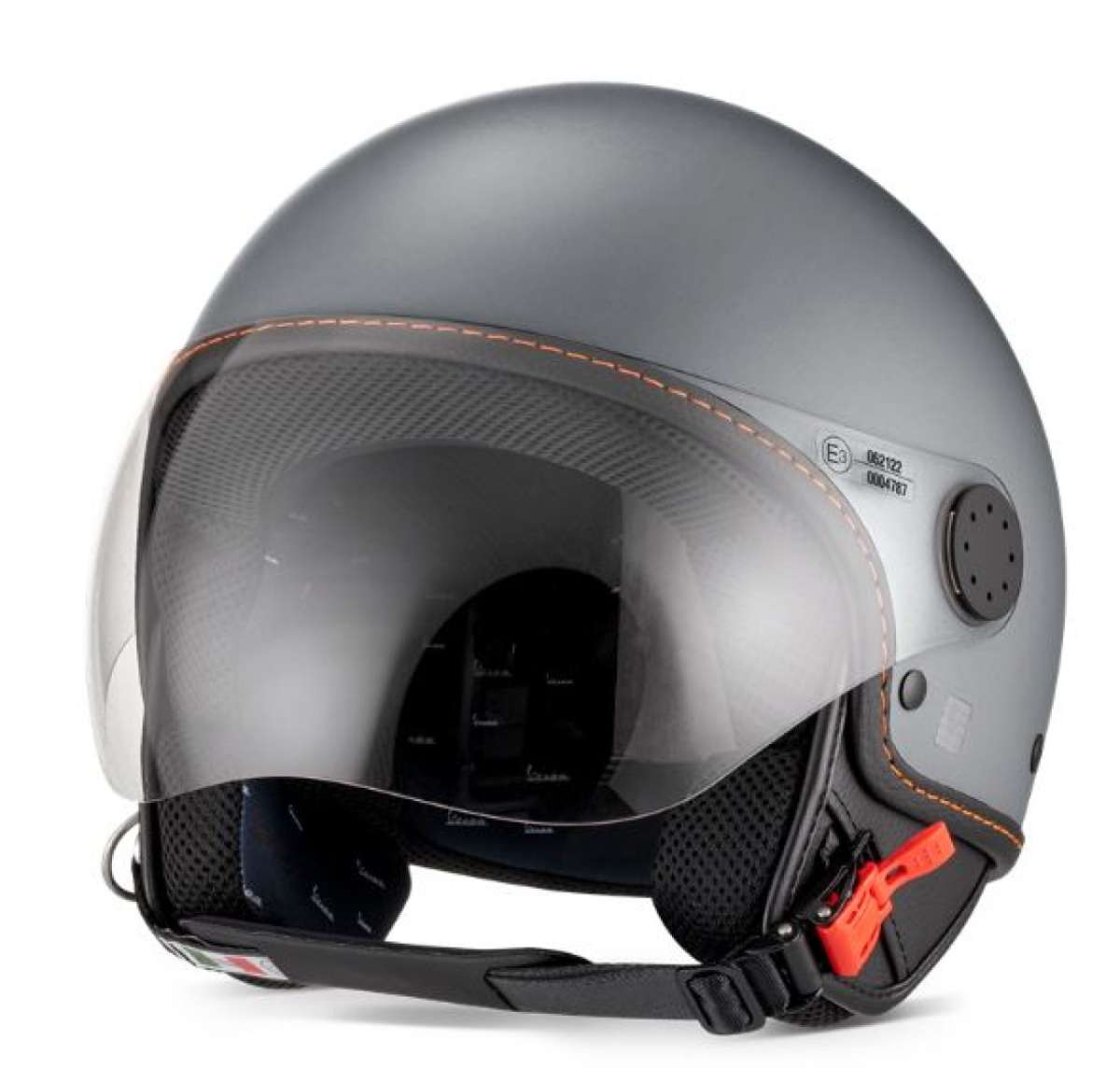 Vespa jet helmet, Vespa Visor LangHe, gray/titanium (707/C