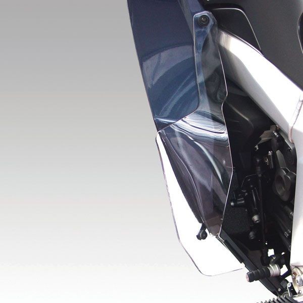 Wind deflector for the leg guards for BMW K 1200 GT /K 1300 GT, smoke gray